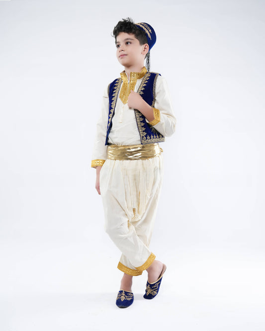 Karakou Bleu Roi  – Tenue Traditionnelle pour Petit Garçon