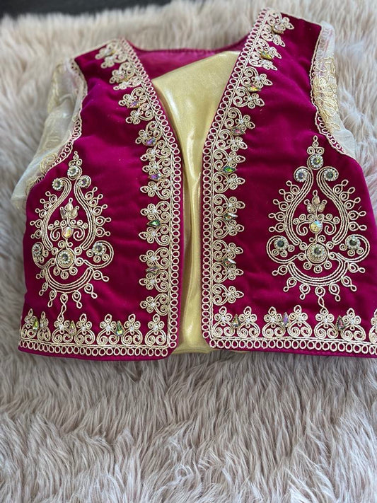 Ensemble karakou fille -fushia