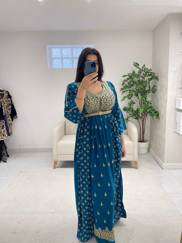 Robe Jasmine bleue