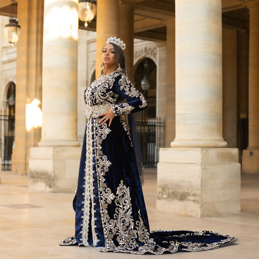 caftan bleu