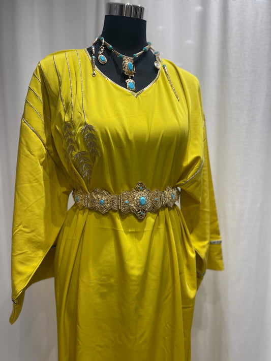 Djellaba Vert Pomme