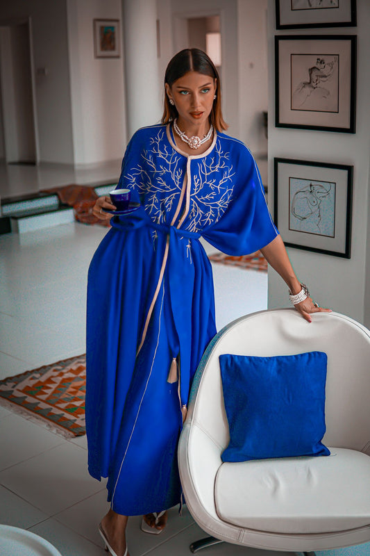 Robe Abaya Bleue