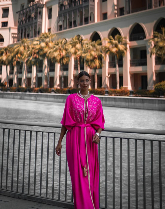 Robe Abaya Rose Fuschia